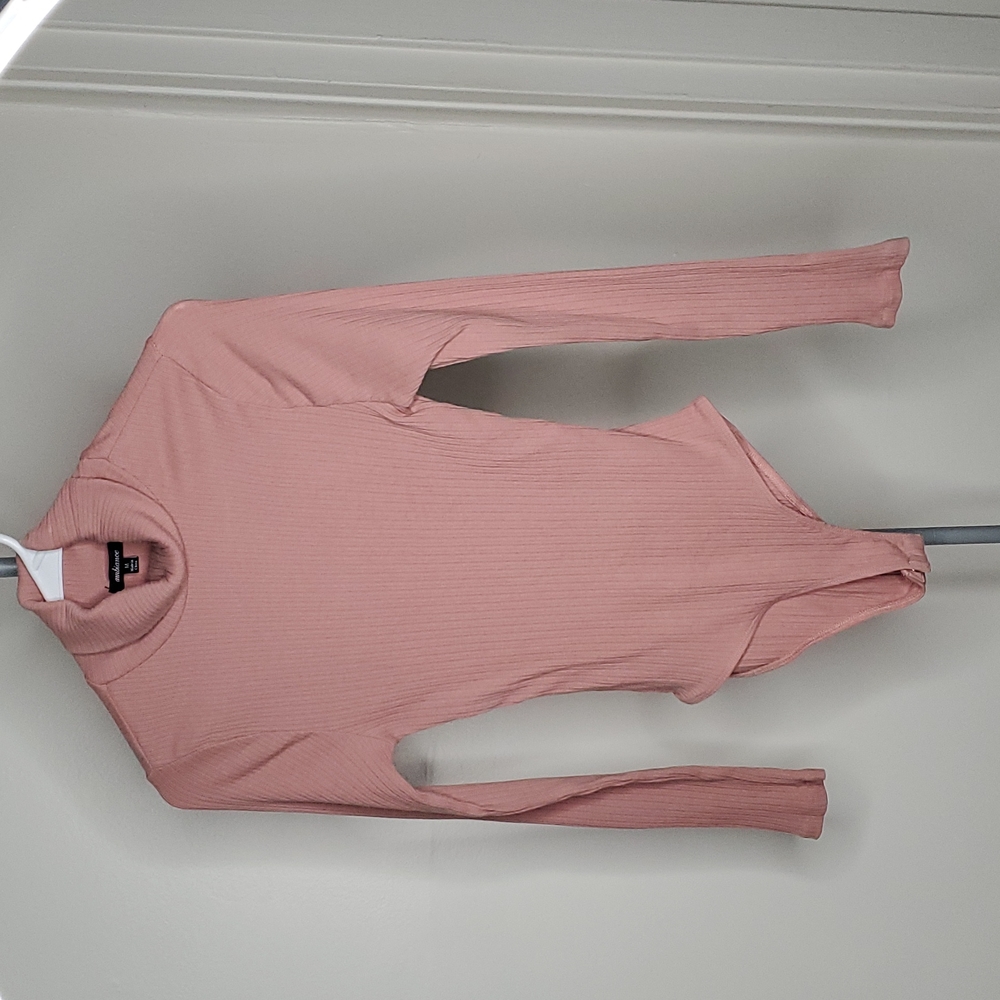 Pink turtle neck body suit